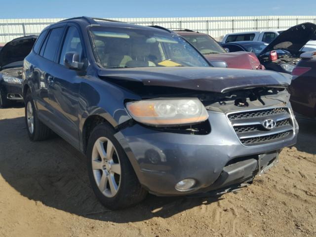 5NMSH73E38H226322 - 2008 HYUNDAI SANTA FE S BLUE photo 1