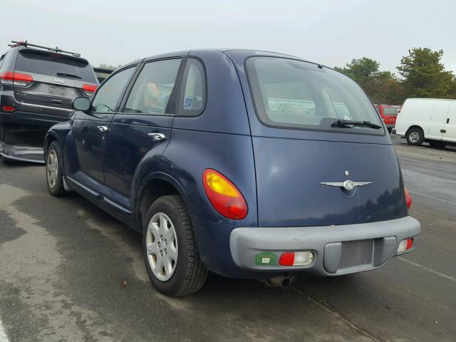 3C4FY4BB11T669861 - 2001 CHRYSLER PT CRUISER BLUE photo 3