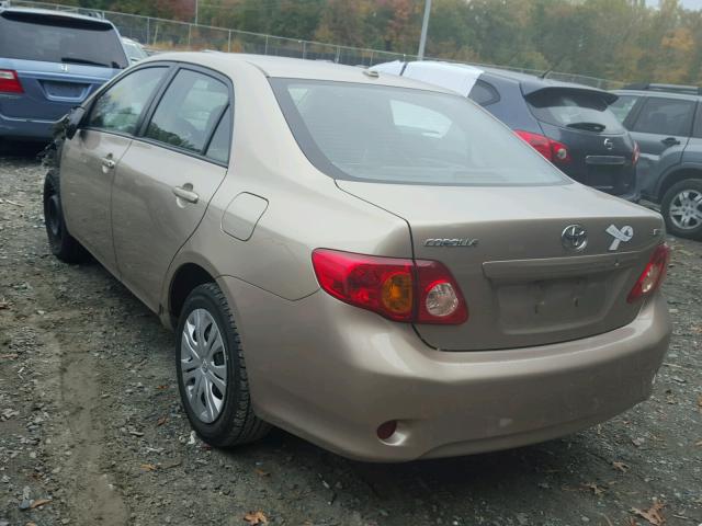 2T1BU4EE9AC260557 - 2010 TOYOTA COROLLA BA TAN photo 3