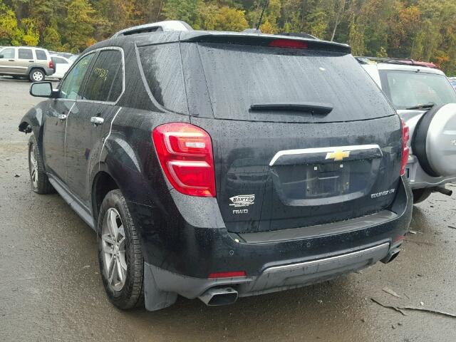 2GNFLGE38G6281602 - 2016 CHEVROLET EQUINOX LT BLACK photo 3