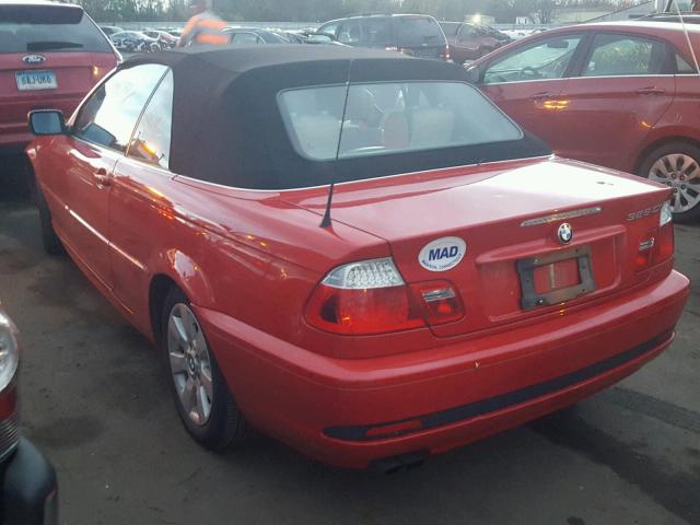 WBABW33435PL38141 - 2005 BMW 325 CI RED photo 3