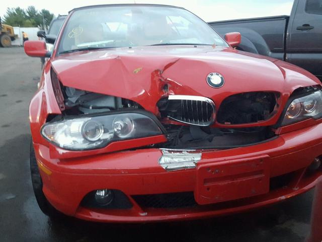 WBABW33435PL38141 - 2005 BMW 325 CI RED photo 9