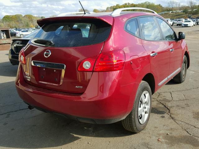 JN8AS5MV1FW758747 - 2015 NISSAN ROGUE SELE RED photo 4