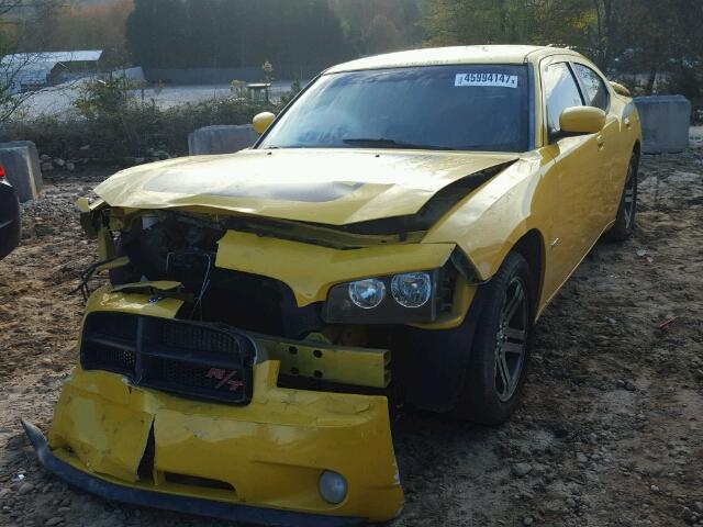 2B3KA53H36H382213 - 2006 DODGE CHARGER R/ YELLOW photo 2