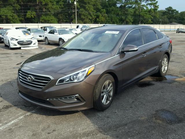 5NPE24AA9FH113570 - 2015 HYUNDAI SONATA ECO BROWN photo 2