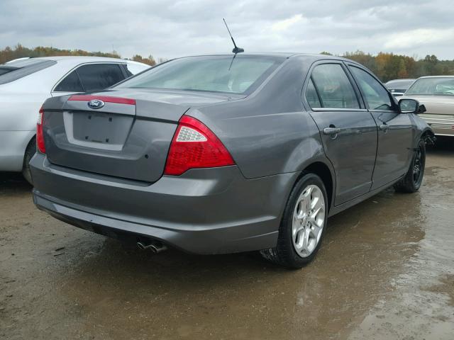 3FAHP0HA2AR232683 - 2010 FORD FUSION SE CHARCOAL photo 4