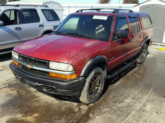 1GCDT13X13K185014 - 2003 CHEVROLET S TRUCK S1 RED photo 2