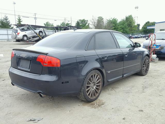 WAUEF78E67A008747 - 2007 AUDI A4 S-LINE BLACK photo 4