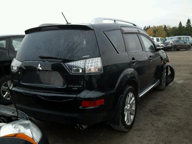 JA4JT5AX3AZ608025 - 2010 MITSUBISHI OUTLANDER BLACK photo 4