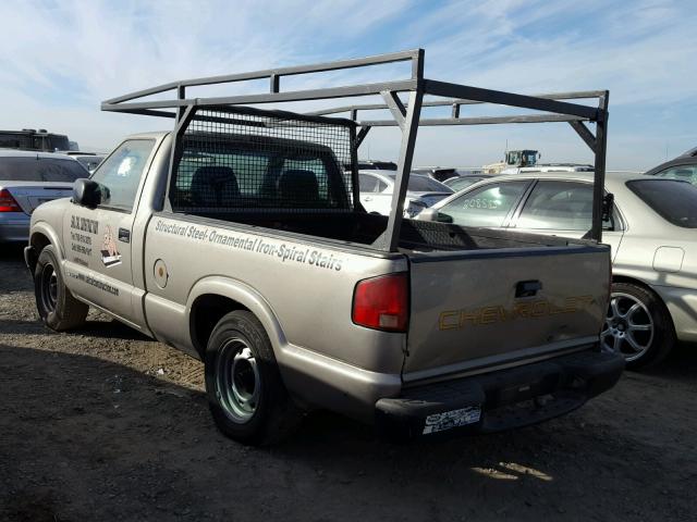 1GCCS145218156529 - 2001 CHEVROLET S TRUCK S1 GRAY photo 3