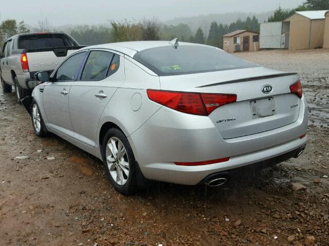 KNAGN4A73B5082201 - 2011 KIA OPTIMA EX SILVER photo 3