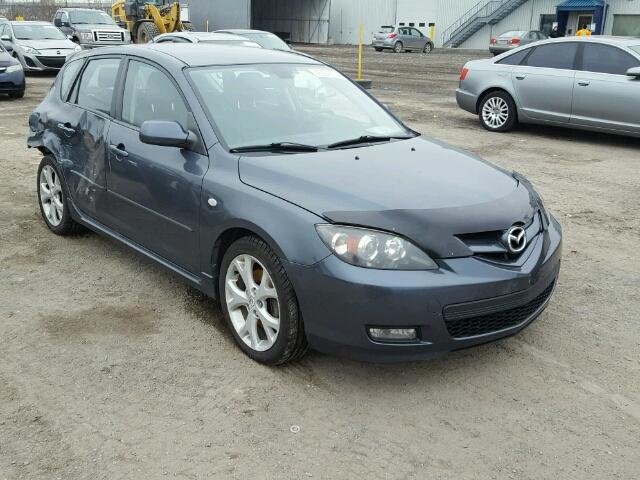 JM1BK343481138168 - 2008 MAZDA 3 HATCHBAC GRAY photo 1