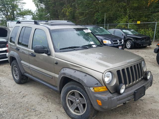 1J8GL38K25W520968 - 2005 JEEP LIBERTY RE 绿色 照片 1