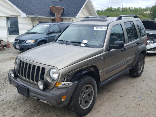 1J8GL38K25W520968 - 2005 JEEP LIBERTY RE 绿色 照片 2