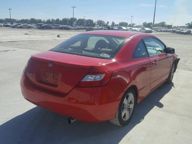 2HGFG12818H526161 - 2008 HONDA CIVIC EX RED photo 4