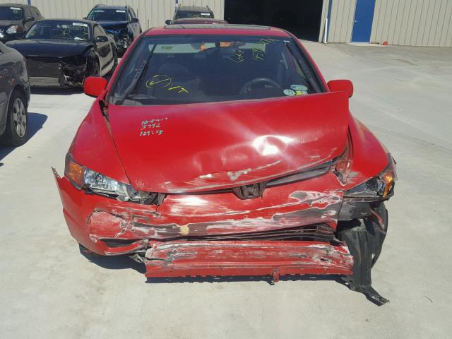 2HGFG12818H526161 - 2008 HONDA CIVIC EX RED photo 9