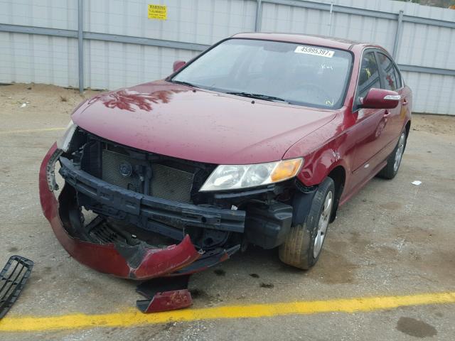 KNAGE228595339395 - 2009 KIA OPTIMA LX RED photo 2