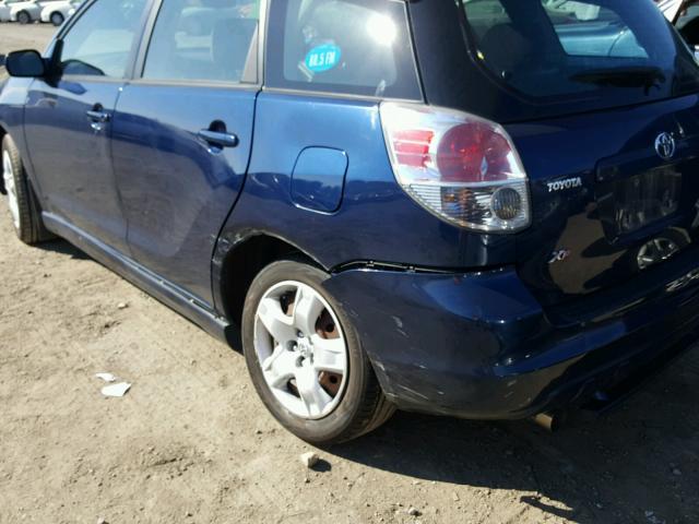 2T1KR32E47C641290 - 2007 TOYOTA COROLLA MA BLUE photo 9