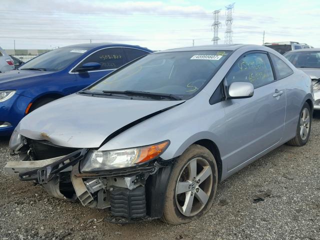 2HGFG12847H530803 - 2007 HONDA CIVIC EX SILVER photo 2