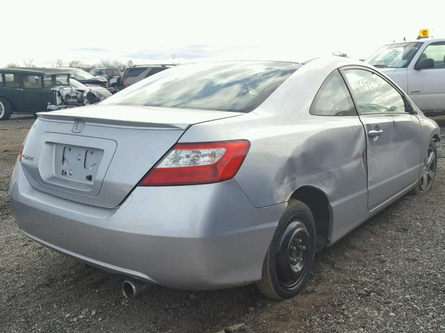 2HGFG12847H530803 - 2007 HONDA CIVIC EX SILVER photo 4