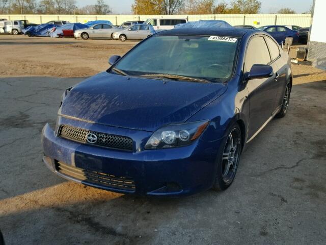 JTKDE167080270301 - 2008 TOYOTA SCION TC BLUE photo 2