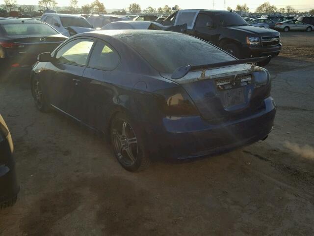 JTKDE167080270301 - 2008 TOYOTA SCION TC BLUE photo 3