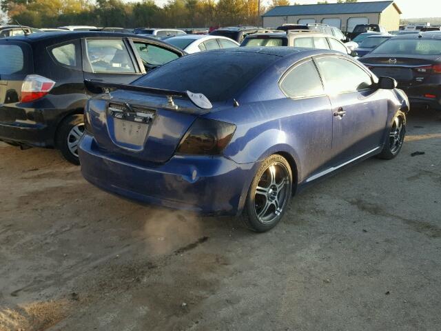 JTKDE167080270301 - 2008 TOYOTA SCION TC BLUE photo 4