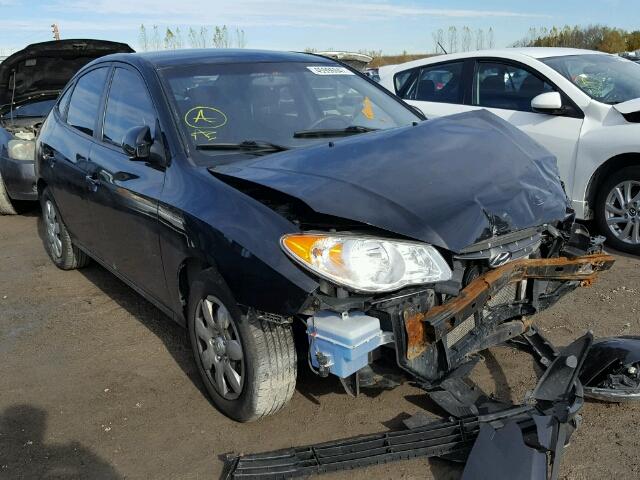 KMHDU45D88U430447 - 2008 HYUNDAI ELANTRA GL BLACK photo 1