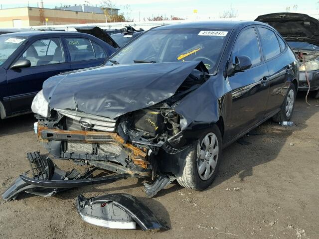 KMHDU45D88U430447 - 2008 HYUNDAI ELANTRA GL BLACK photo 2