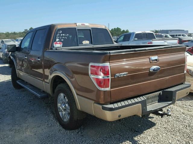 1FTFW1CT2CKD04086 - 2012 FORD F150 SUPER BROWN photo 3