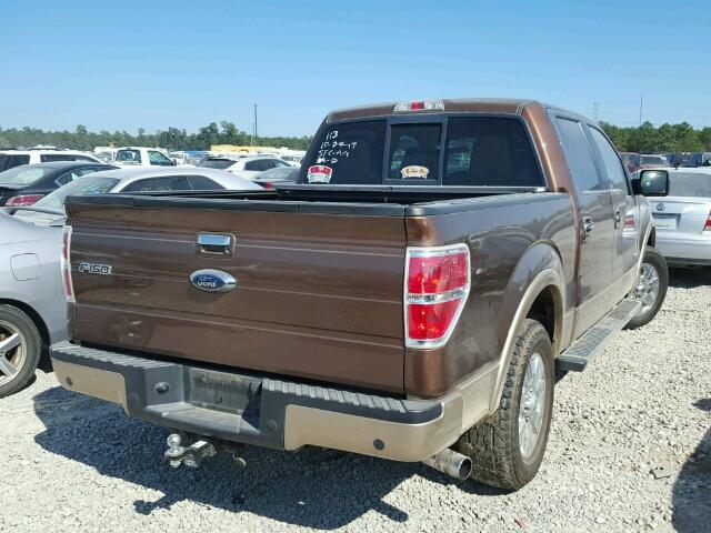 1FTFW1CT2CKD04086 - 2012 FORD F150 SUPER BROWN photo 4