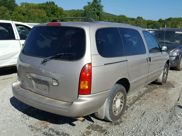 4N2XN11T7YD817014 - 2000 NISSAN QUEST SE BEIGE photo 4