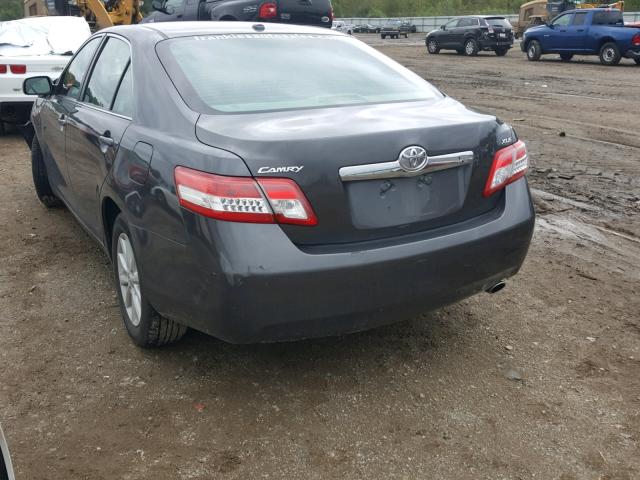 4T4BF3EK5BR108520 - 2011 TOYOTA CAMRY BASE CHARCOAL photo 3