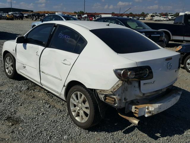 JM1BK12F181857525 - 2008 MAZDA 3 I WHITE photo 3