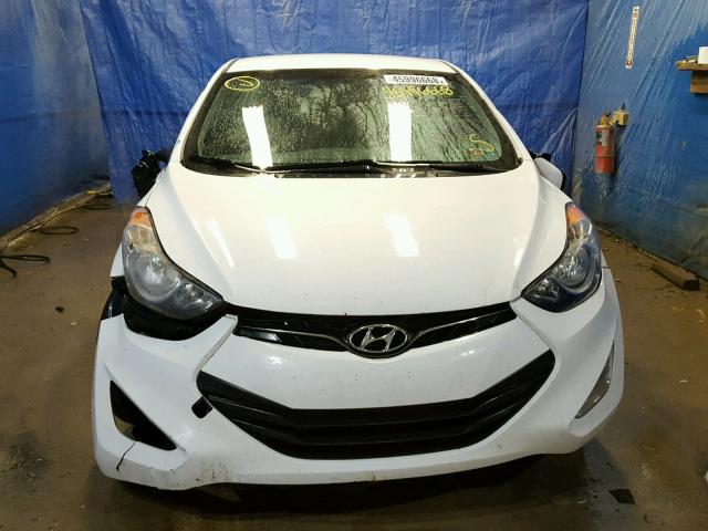 KMHDH6AE7DU016844 - 2013 HYUNDAI ELANTRA CO WHITE photo 9