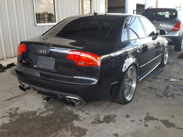 WAUGL78E77A000545 - 2007 AUDI NEW S4 QUA BLACK photo 4