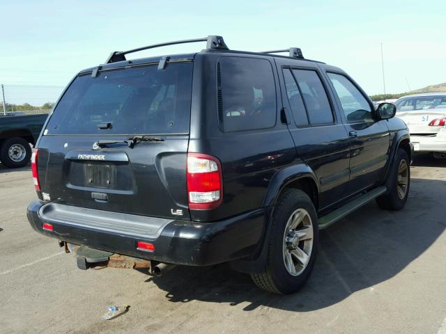 JN8DR09Y04W915132 - 2004 NISSAN PATHFINDER BLACK photo 4