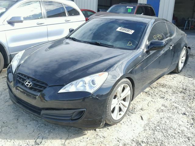 KMHHT6KDXAU042419 - 2010 HYUNDAI GENESIS CO BLACK photo 2