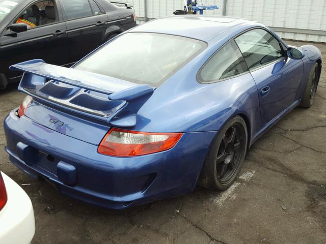 WP0AC29967S792971 - 2007 PORSCHE 911 GT3 BLUE photo 4