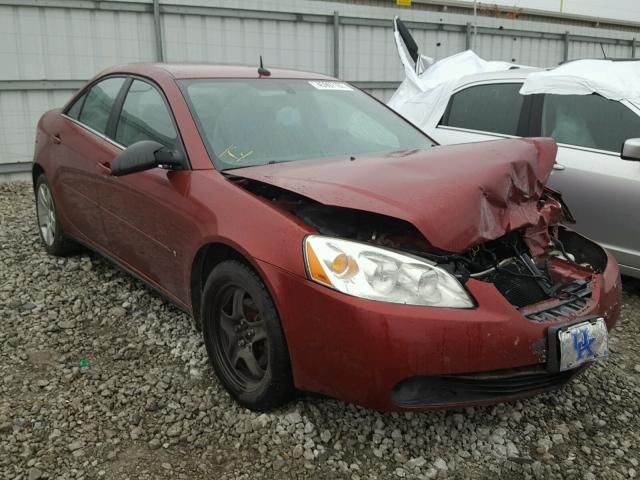 1G2ZG57B884205632 - 2008 PONTIAC G6 BASE MAROON photo 1