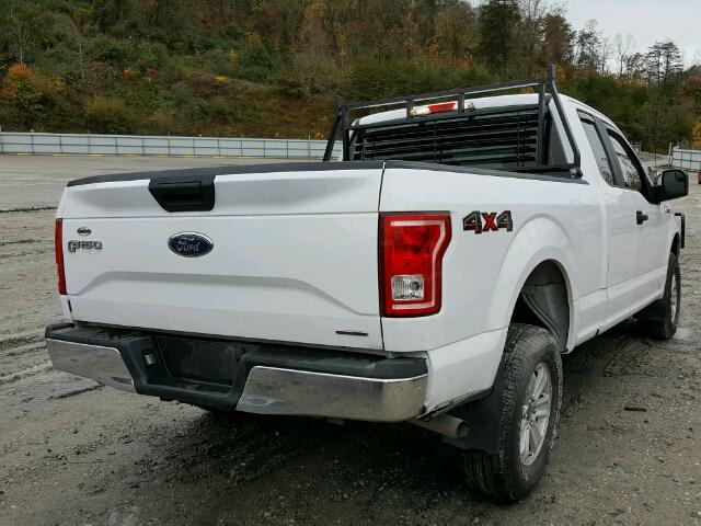 1FTFX1EF2GKF10115 - 2016 FORD F150 SUPER WHITE photo 4