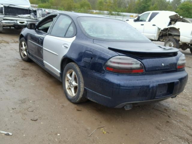 1G2WP52K23F129266 - 2003 PONTIAC GRAND PRIX BLUE photo 3