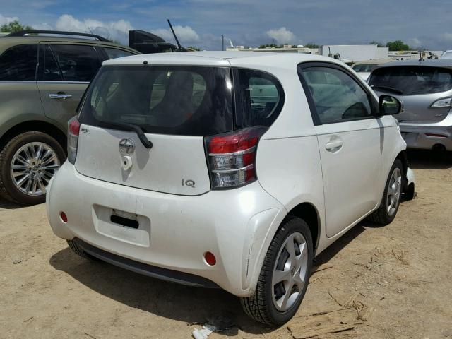 JTNJJXB03EJ028394 - 2014 TOYOTA SCION IQ WHITE photo 4