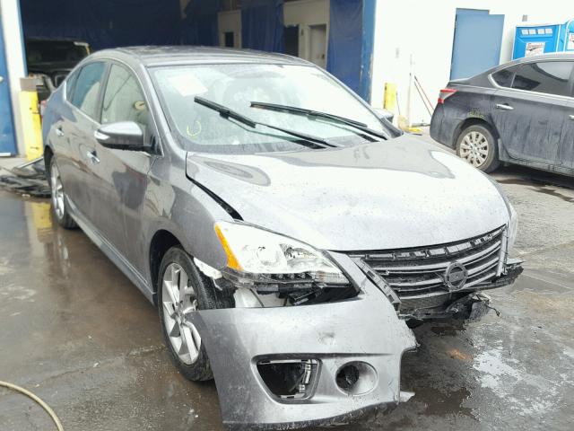 3N1AB7AP9FY342311 - 2015 NISSAN SENTRA S GRAY photo 1