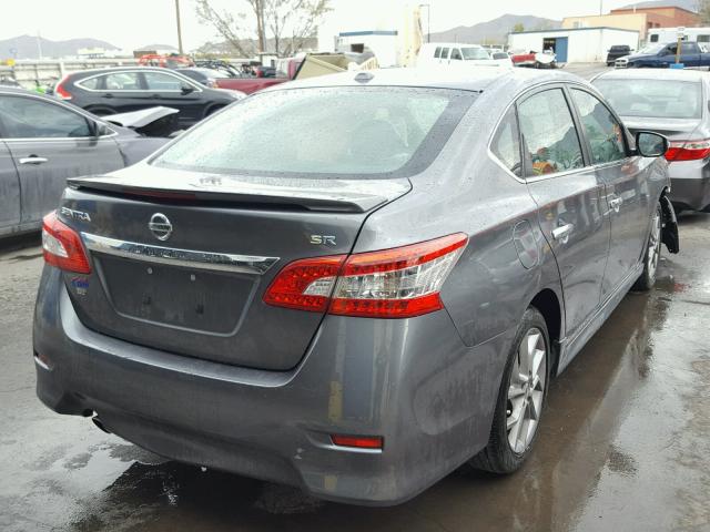 3N1AB7AP9FY342311 - 2015 NISSAN SENTRA S GRAY photo 4