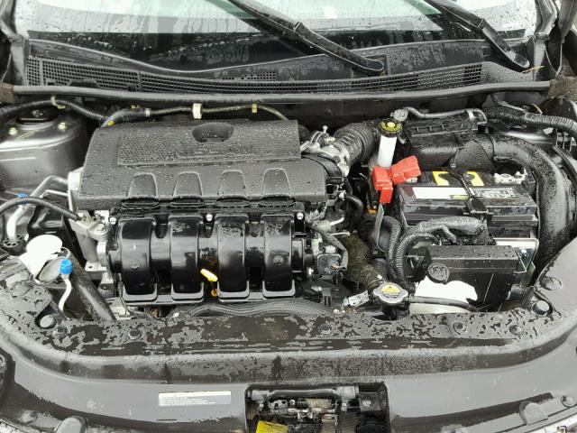 3N1AB7AP9FY342311 - 2015 NISSAN SENTRA S GRAY photo 7