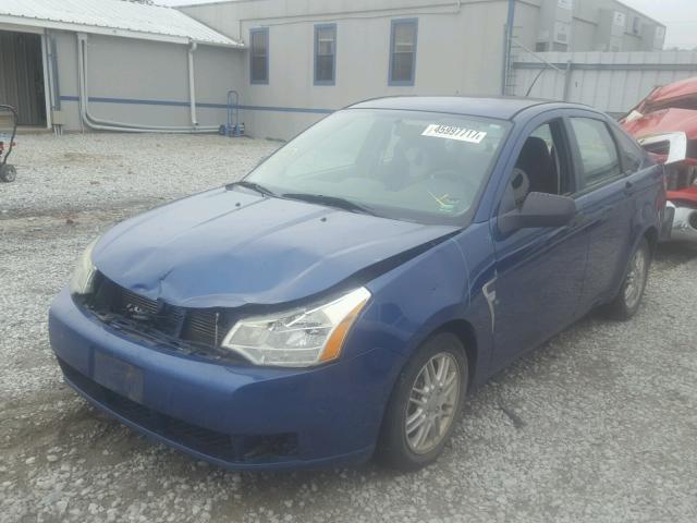 1FAHP35N88W208999 - 2008 FORD FOCUS SE BLUE photo 2