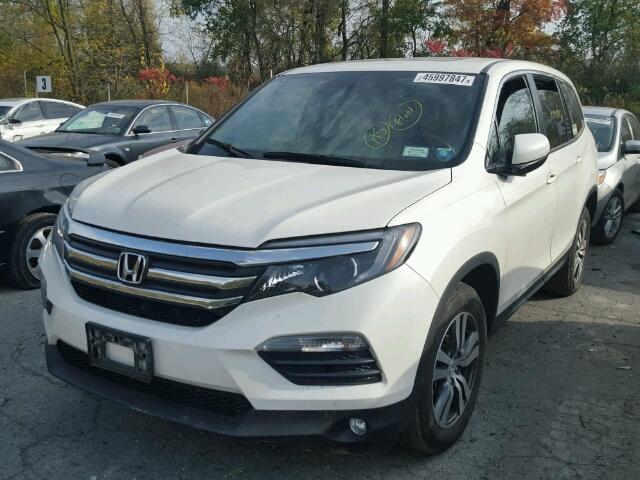 5FNYF6H59GB033370 - 2016 HONDA PILOT EXL WHITE photo 2