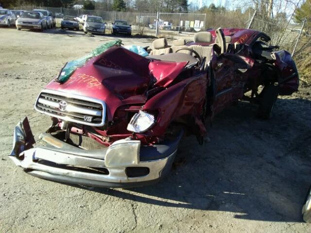 5TBBT44161S175323 - 2001 TOYOTA TUNDRA ACC MAROON photo 2