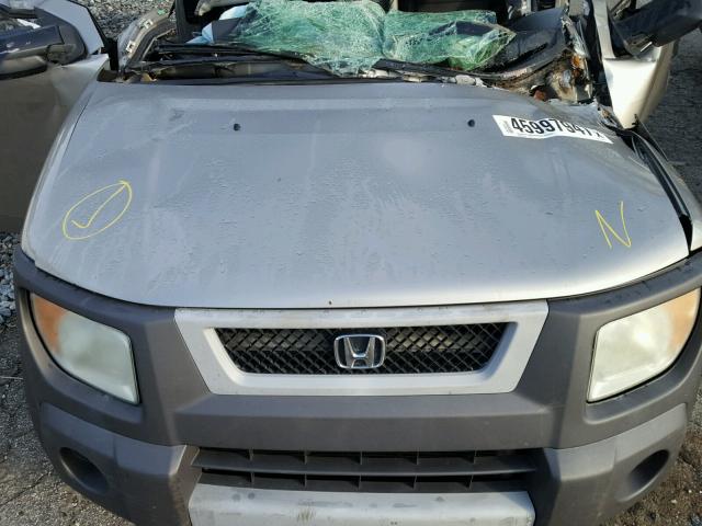 5J6YH28583L017553 - 2003 HONDA ELEMENT EX GRAY photo 7